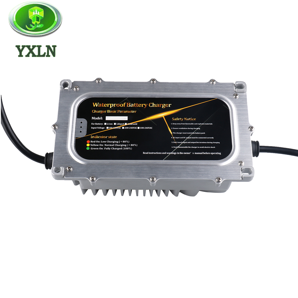 Waterproof 60V 6A Battery Charger Lead Acid / Lifepo4 / Lithium