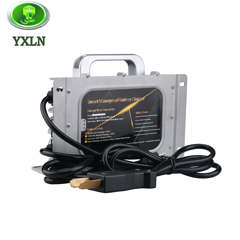 Waterproof 36V 18A Golf Cart Battery Charger with Crowfoot Plug
